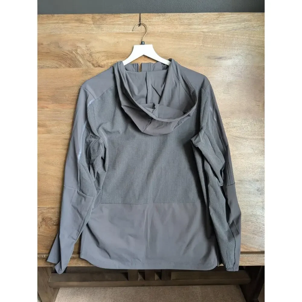 Battle Ultra Track Jacket Mens Small Gray Athletic Fit Hooded Zip-Up 51AP500006